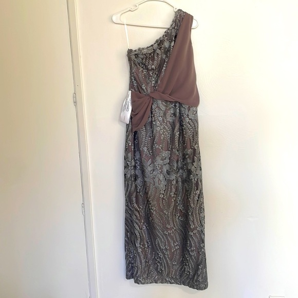 NWOT JS Collections metallic embroidered evening gown mother of the bride - Picture 3 of 9